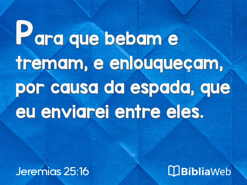 Jeremias 25:16 em imagem para compartilhar