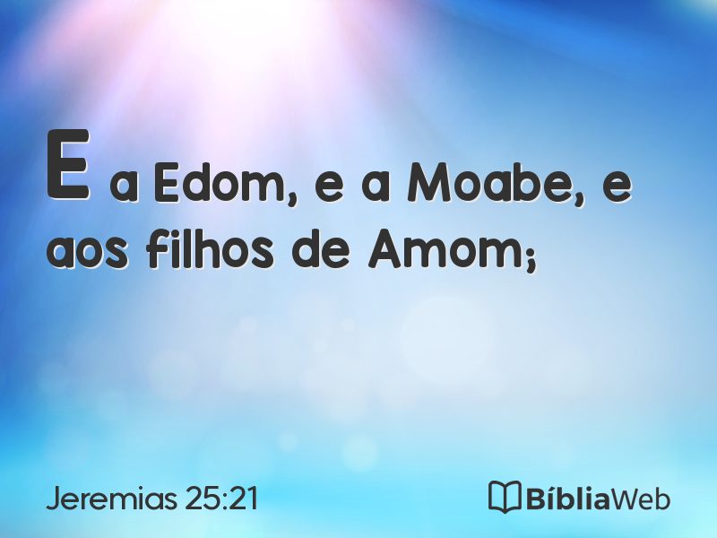 Jeremias 25:21 em imagem para compartilhar