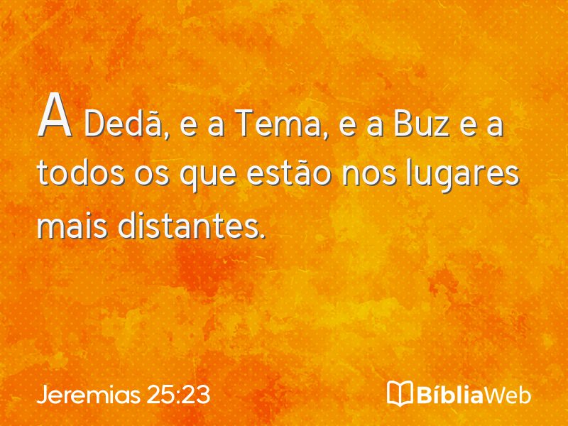 Jeremias 25:23 em imagem para compartilhar