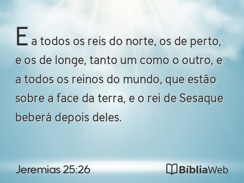 Jeremias 25:26 em imagem para compartilhar