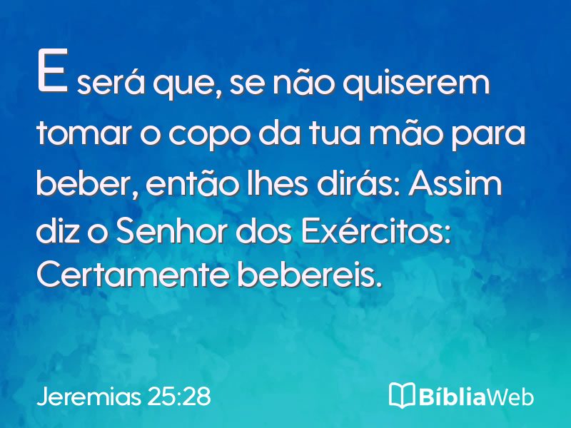 Jeremias 25:28 em imagem para compartilhar