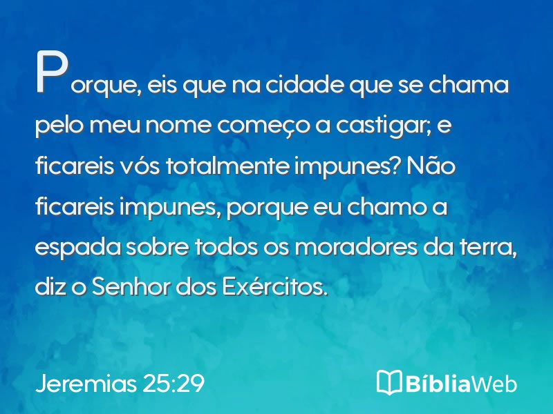 Jeremias 25:29 em imagem para compartilhar