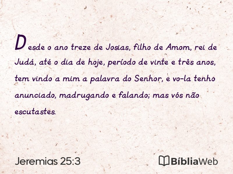 Jeremias 25:3 em imagem para compartilhar