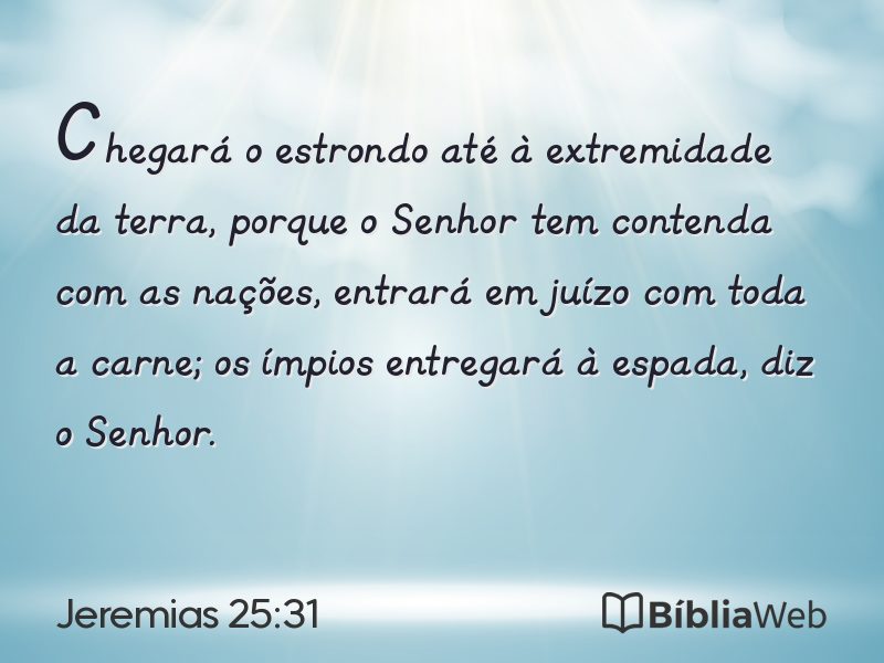 Jeremias 25:31 em imagem para compartilhar