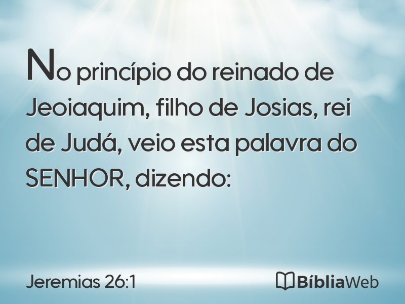 Jeremias 26:1 em imagem para compartilhar