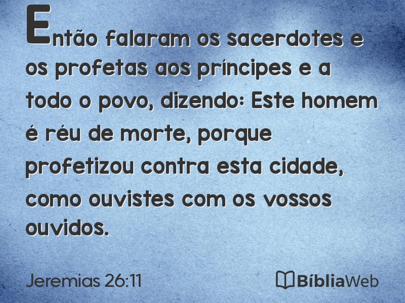 Jeremias 26:11 em imagem para compartilhar