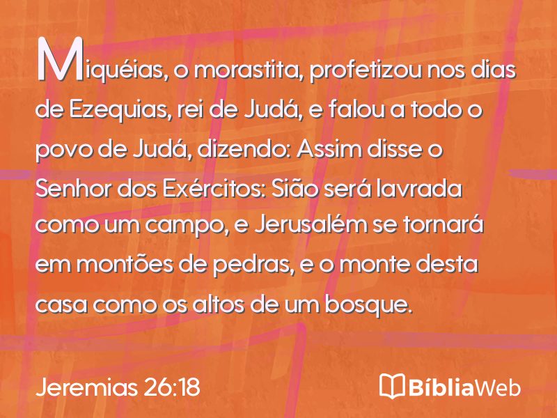Jeremias 26:18 em imagem para compartilhar