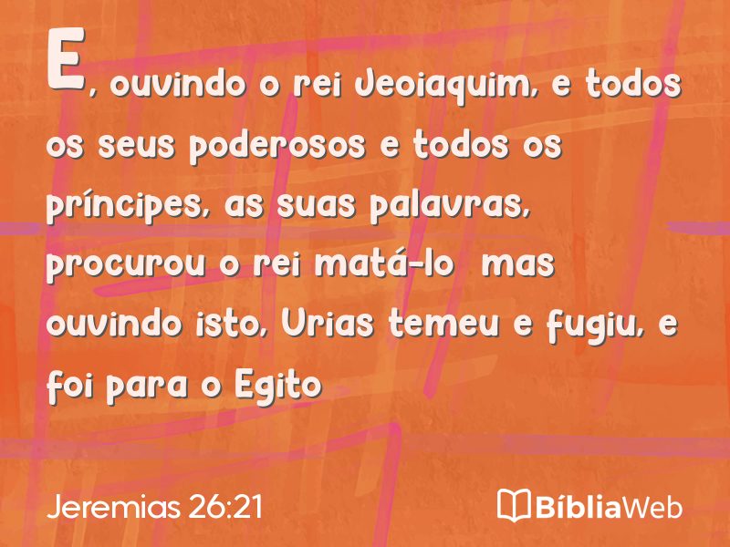 Jeremias 26:21 em imagem para compartilhar