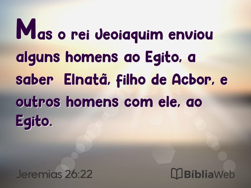 Jeremias 26:22 em imagem para compartilhar