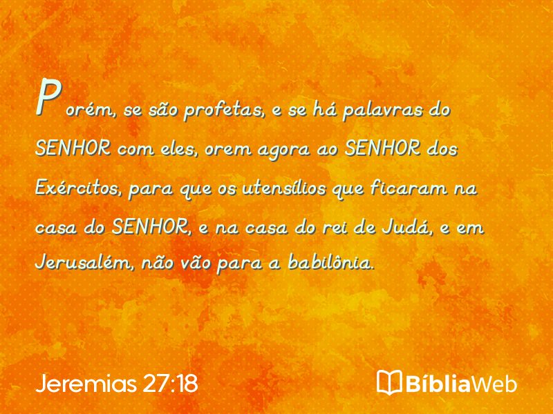 Jeremias 27:18 em imagem para compartilhar