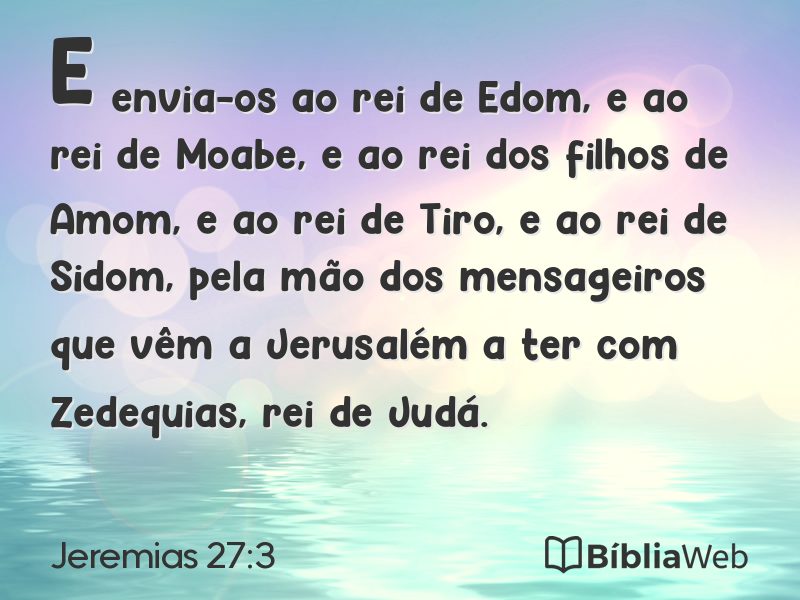 Jeremias 27:3 em imagem para compartilhar