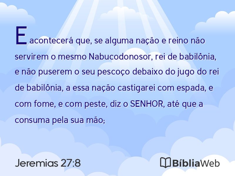 Jeremias 27:8 em imagem para compartilhar