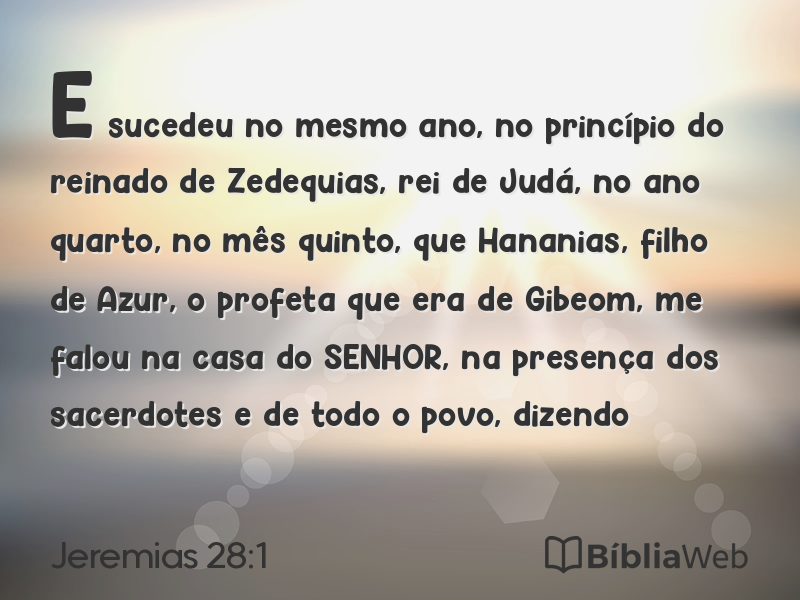 Jeremias 28:1 em imagem para compartilhar