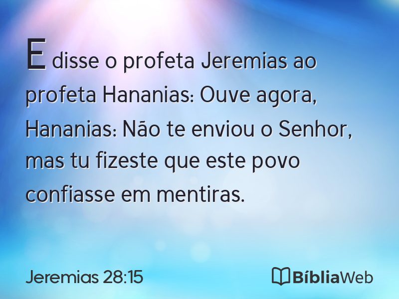 Jeremias 28:15 em imagem para compartilhar