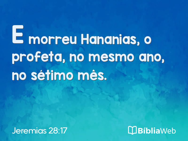 Jeremias 28:17 em imagem para compartilhar