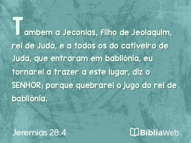 Jeremias 28:4 em imagem para compartilhar