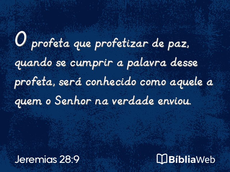 Jeremias 28:9 em imagem para compartilhar