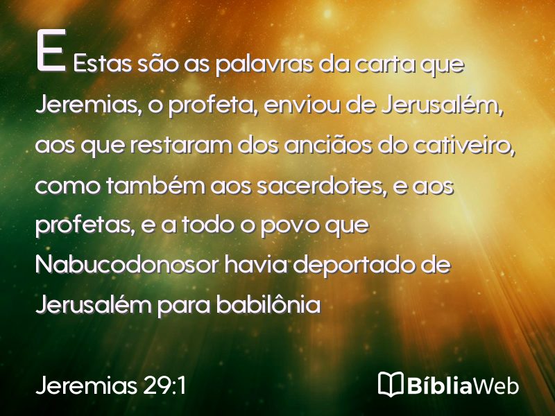 Jeremias 29:1 em imagem para compartilhar