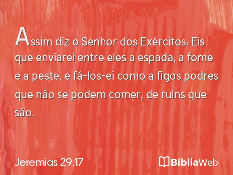 Jeremias 29:17 em imagem para compartilhar
