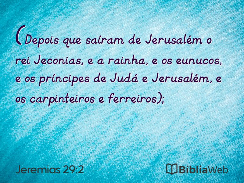 Jeremias 29:2 em imagem para compartilhar