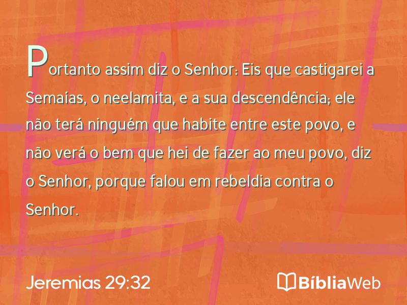 Jeremias 29:32 em imagem para compartilhar