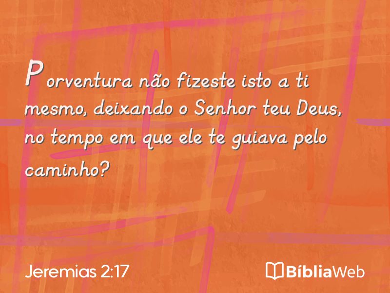 Jeremias 2:17 em imagem para compartilhar
