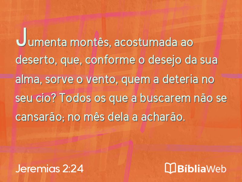 Jeremias 2:24 em imagem para compartilhar