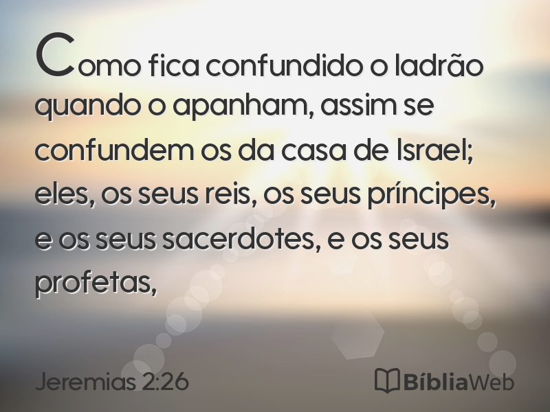 Jeremias 2:26 em imagem para compartilhar