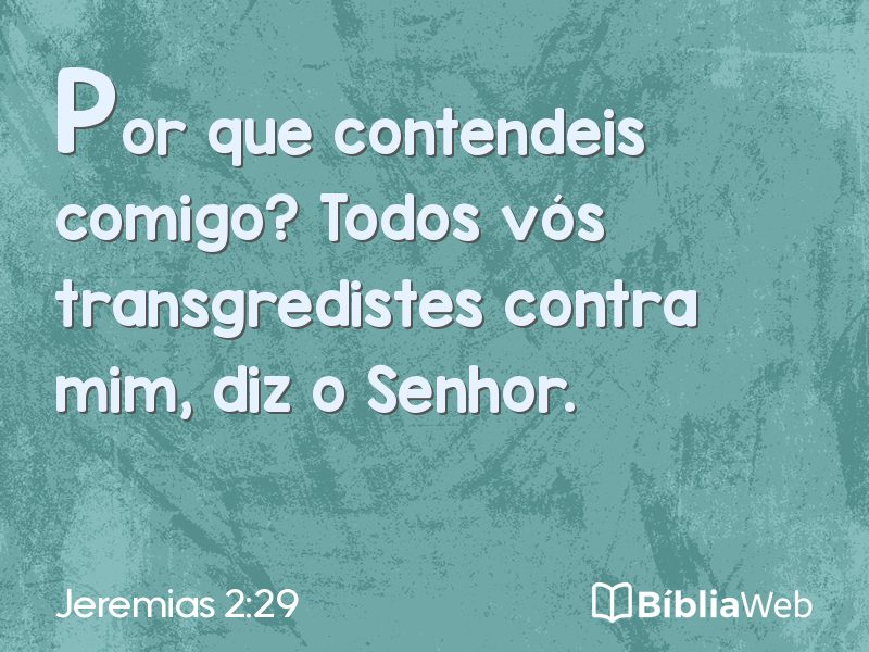 Jeremias 2:29 em imagem para compartilhar