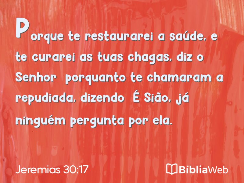 Jeremias 30:17 em imagem para compartilhar
