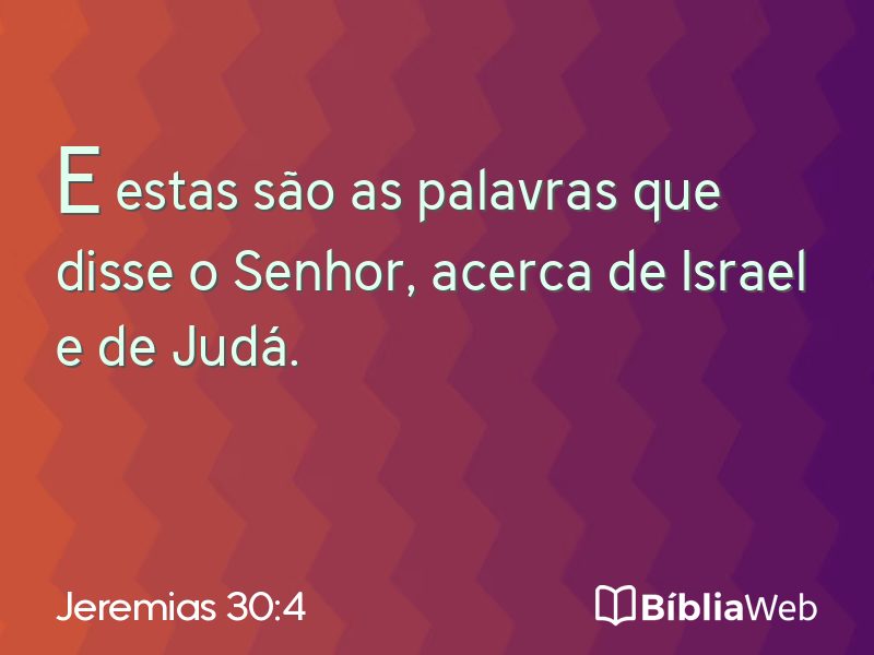 Jeremias 30:4 em imagem para compartilhar