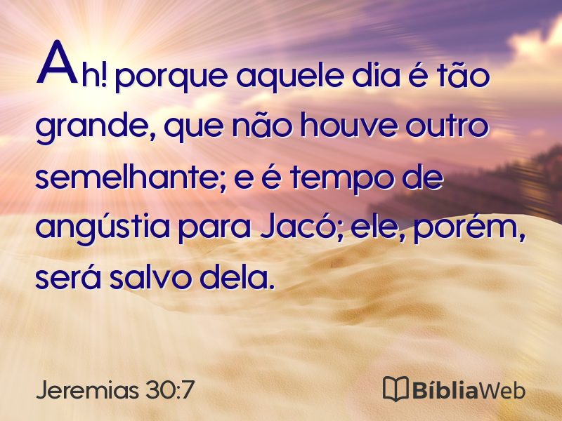 Jeremias 30:7 em imagem para compartilhar