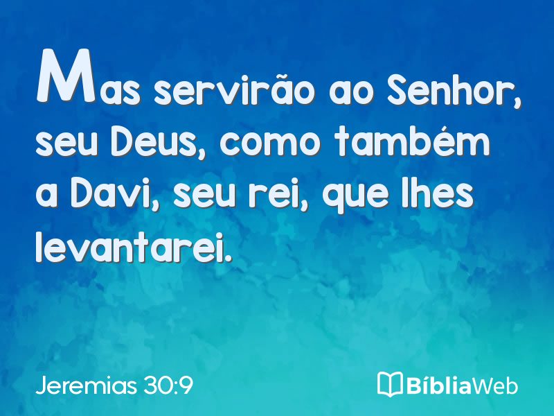 Jeremias 30:9 em imagem para compartilhar