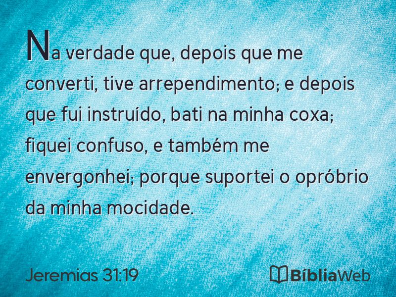 Jeremias 31:19 em imagem para compartilhar