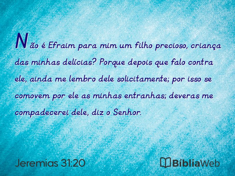 Jeremias 31:20 em imagem para compartilhar