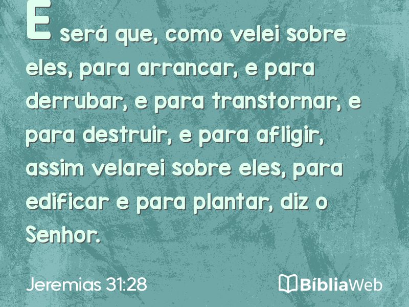 Jeremias 31:28 em imagem para compartilhar