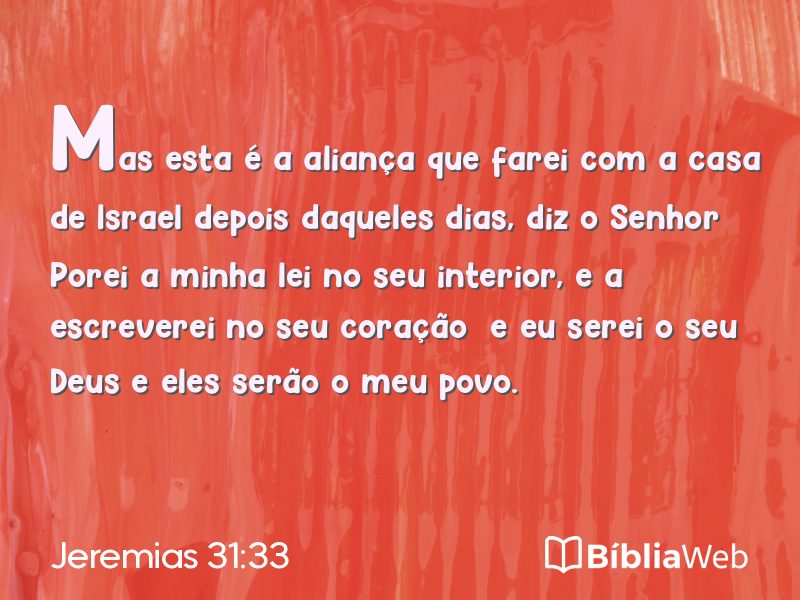 Jeremias 31:33 em imagem para compartilhar