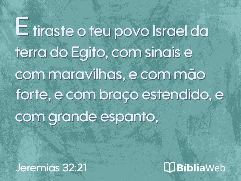 Jeremias 32:21 em imagem para compartilhar