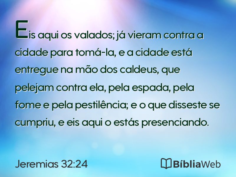 Jeremias 32:24 em imagem para compartilhar