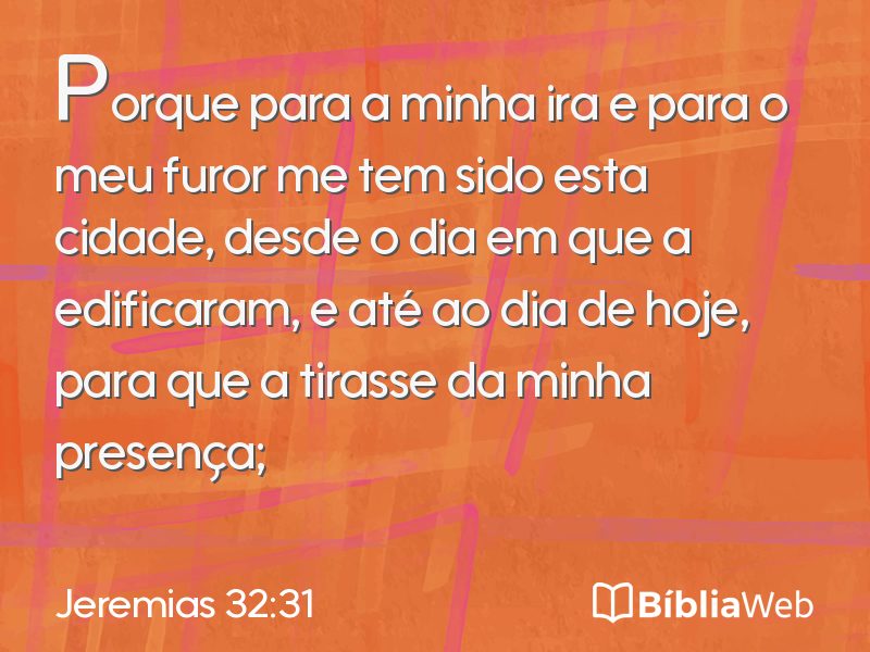 Jeremias 32:31 em imagem para compartilhar