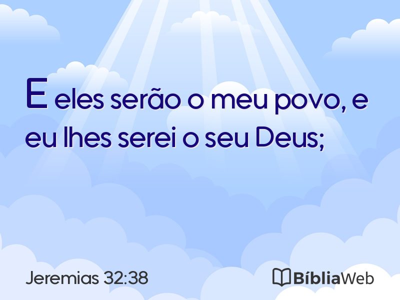 Jeremias 32:38 em imagem para compartilhar