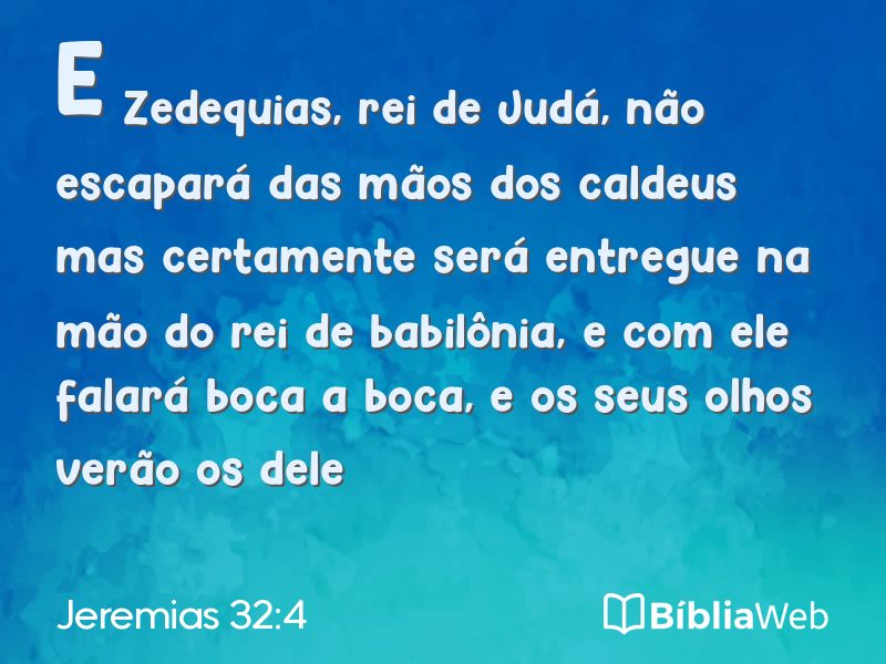 Jeremias 32:4 em imagem para compartilhar