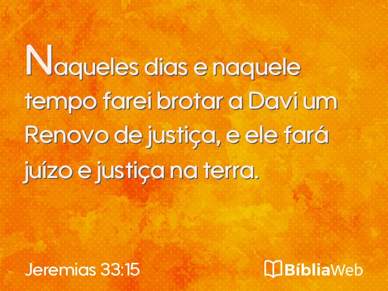 Jeremias 33:15 em imagem para compartilhar