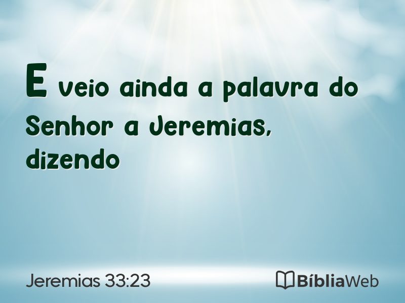 Jeremias 33:23 em imagem para compartilhar