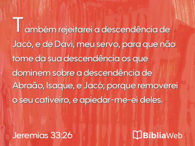 Jeremias 33:26 em imagem para compartilhar