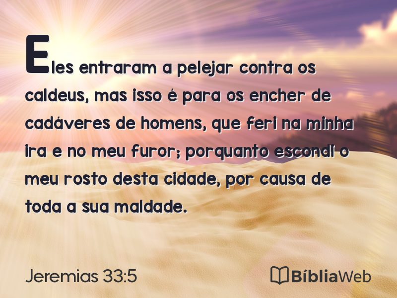 Jeremias 33:5 em imagem para compartilhar