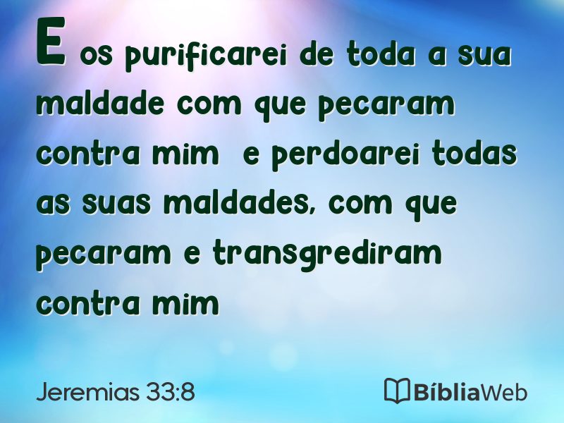 Jeremias 33:8 em imagem para compartilhar