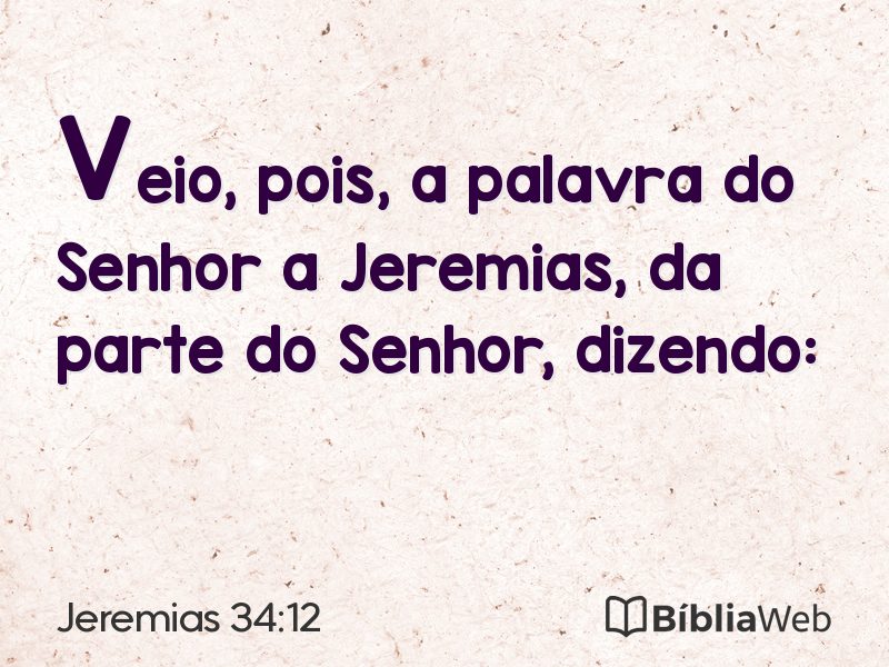 Jeremias 34:12 em imagem para compartilhar