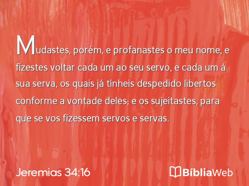 Jeremias 34:16 em imagem para compartilhar
