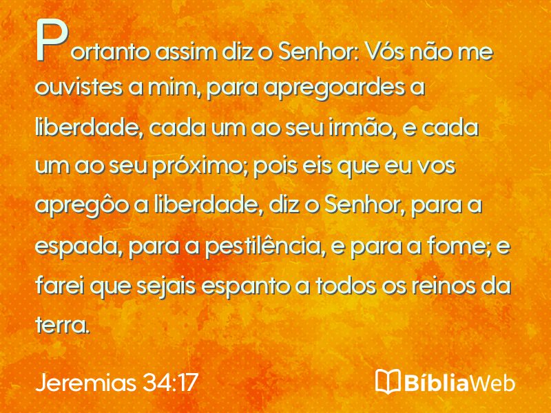 Jeremias 34:17 em imagem para compartilhar